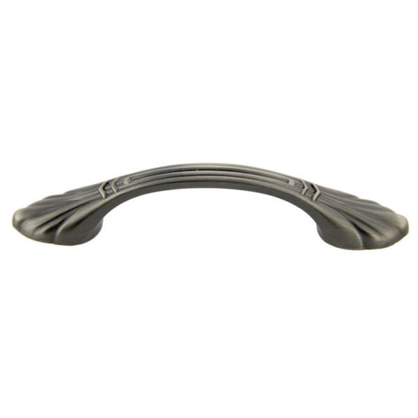 Crown 4-7/10" Deco Cabinet Pull with 3" Center to Center Satin Pewter Finish CHP86765APH - main